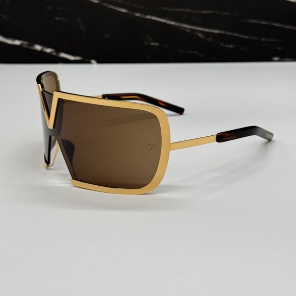 NEW VALENTINO V-ROMASK VLS-120B BROWN TITANIUM UNISEX VALENTINO SUNGLASSES main image 12